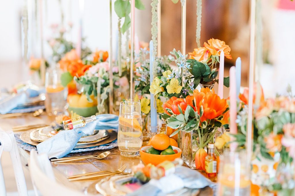 Table setting for a Biltmore Estate Wedding
